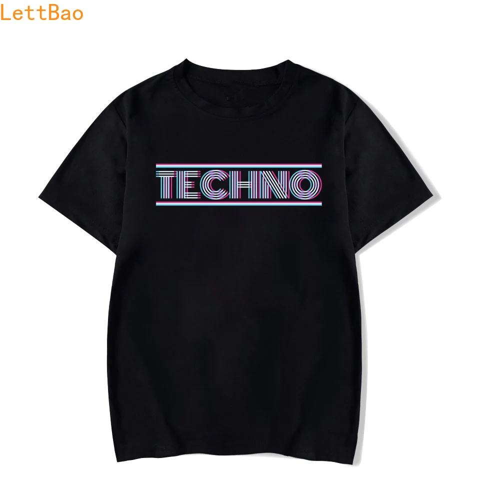 Футболка Techno Tesco Забавный танец DJ музыка подземный черный рейв Мужская мода короткий рукав o-образным вырезом хлопок vogue принт рок футболка