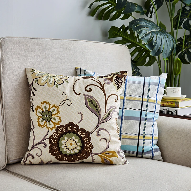 Pillow Covers Flower Cushion Cover 45*45 Home Decoration For Living