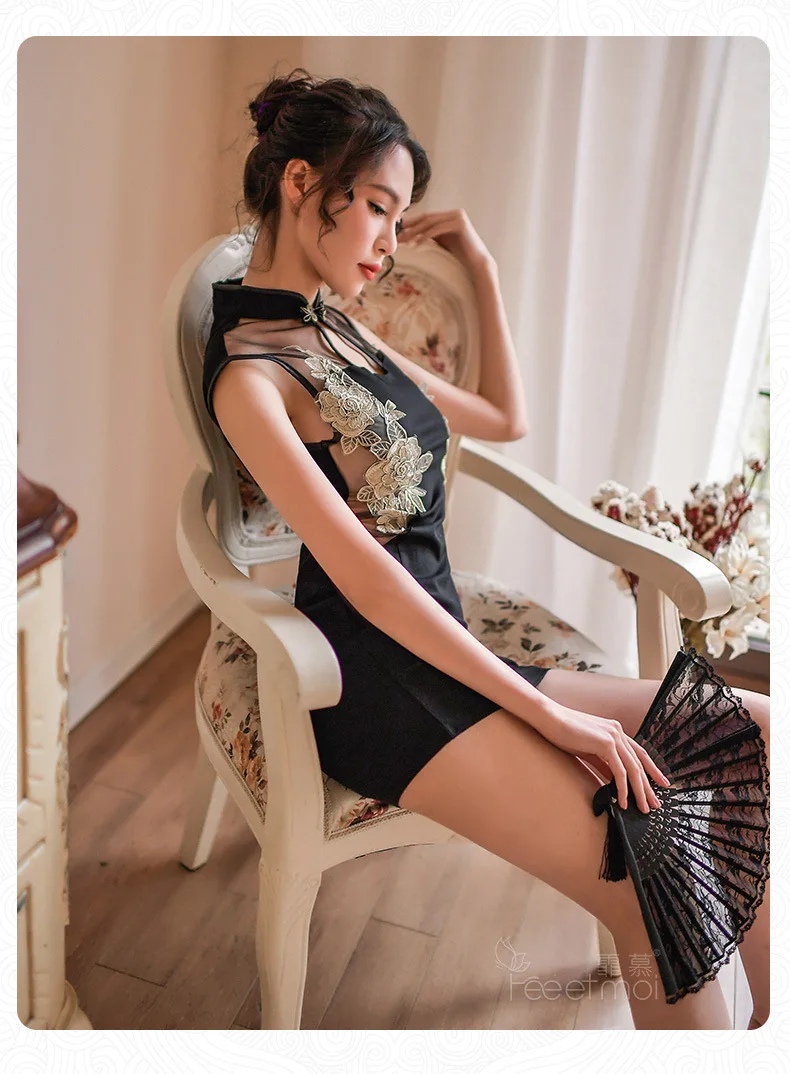 Сексуальные вечерние платья Cheongsam с вышивкой, женское нижнее белье, летнее традиционное китайское платье для женщин, мини платья для ночного клуба Qipao