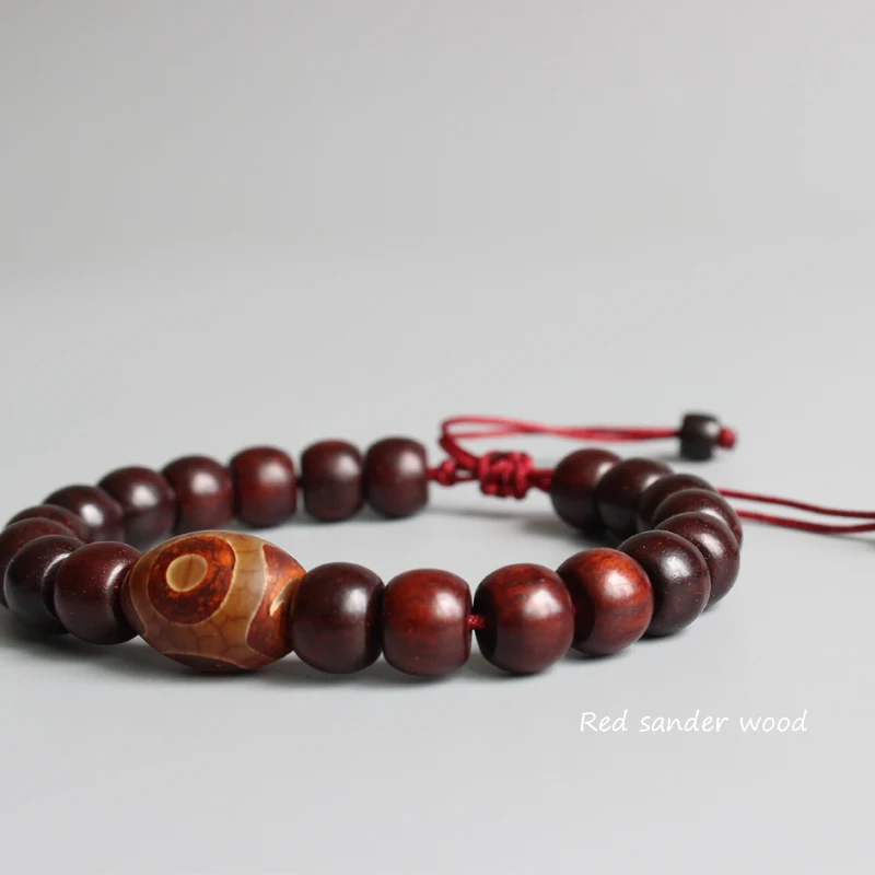 Eastisan натуральный красный шлифовальный браслет с деревянными бусинами тибетский буддийский ручной работы для медитации и молитвы браслет для мужчин и женщин основа для кольца