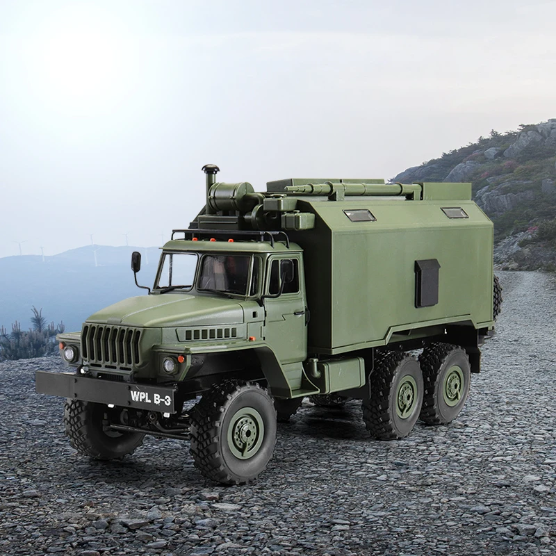 Радиоуправляемый автомобиль WPL B36 Урал 1/16 2 4G 6WD военный рок гусеничный RTR