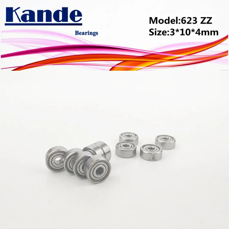 Kande Bearings623 ABEC-1 623ZZ ABEC-3 623ZZ ABEC-5 623 ZZ Z3V3 623ZZ миниатюрный шариковый подшипник с глубоким жёлобом 3x10x4 мм 623-2Z