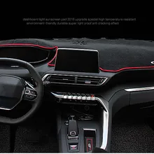 Покрытие приборной панели автомобиля коврики Избегайте свет Pad Инструмент платформа стол тени подушки ковры отделка LHD для peugeot 3008 4008