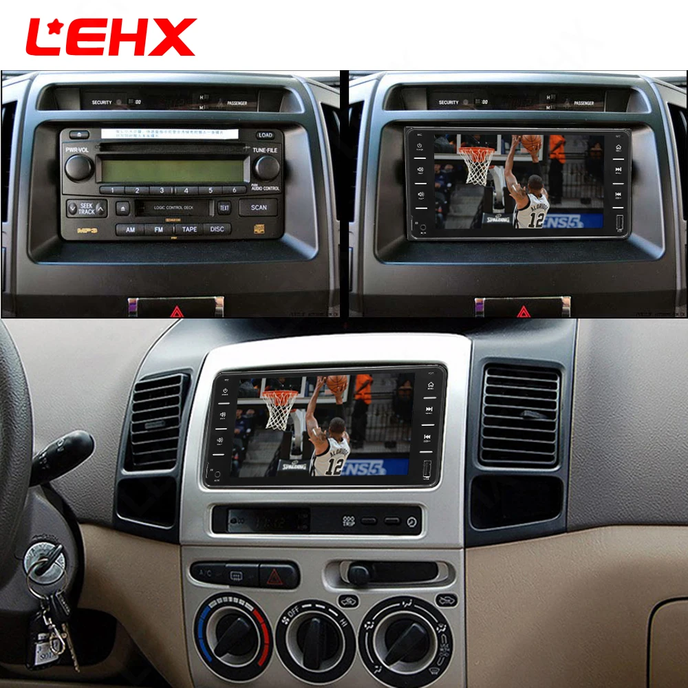 LEHX автомобильный радиоприемник mp5 плеер 7 дюймов 2din USB MP3 MP4 MP5 для Toyota Camry/Vios/Corolla/wish/Altis/Поддержка зеркального соединения Android 8,0