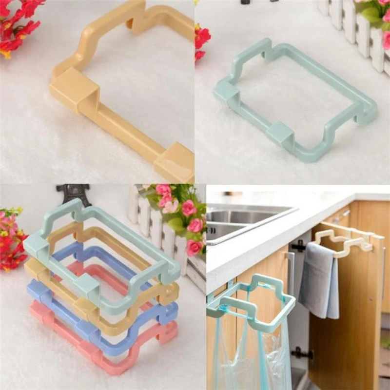 Creative  Portable Kitchen Trash Bag Holder Incognito Cabinets Cloth Rack Towel Rack Practical Wear-resistant Durable C0302     18