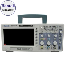 New Hantek DSO5102P Digital Oscilloscope 100MHz 2Channels 1GSa/s Real Time sample rate USB host and device connectivity 7 Inch