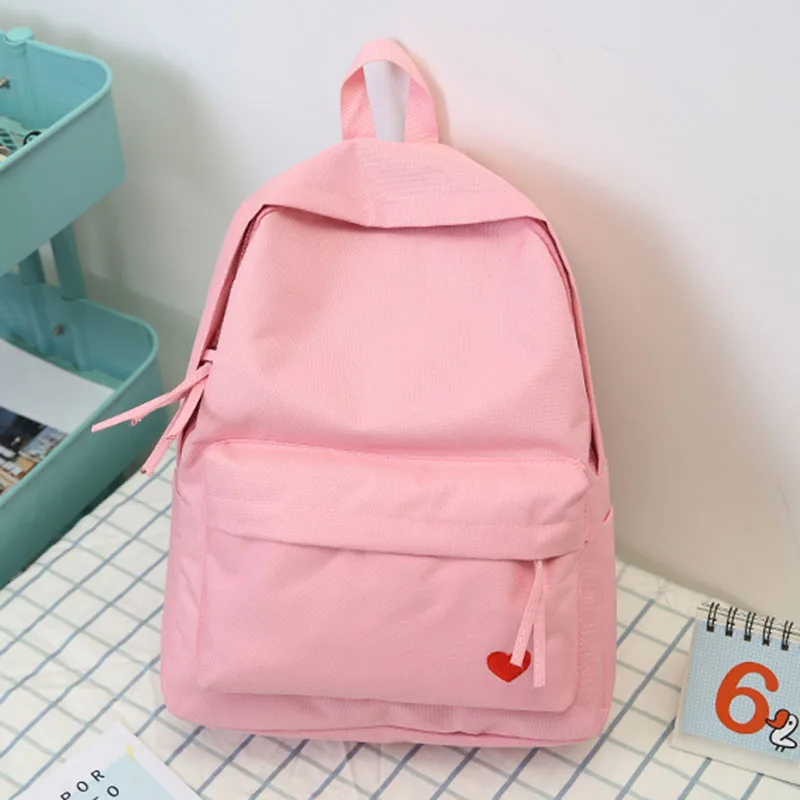  2019 New Korean High School Student Schoolbag Female Black Yellow Canvas Backpack for Girls Bolsas  - 32980189675