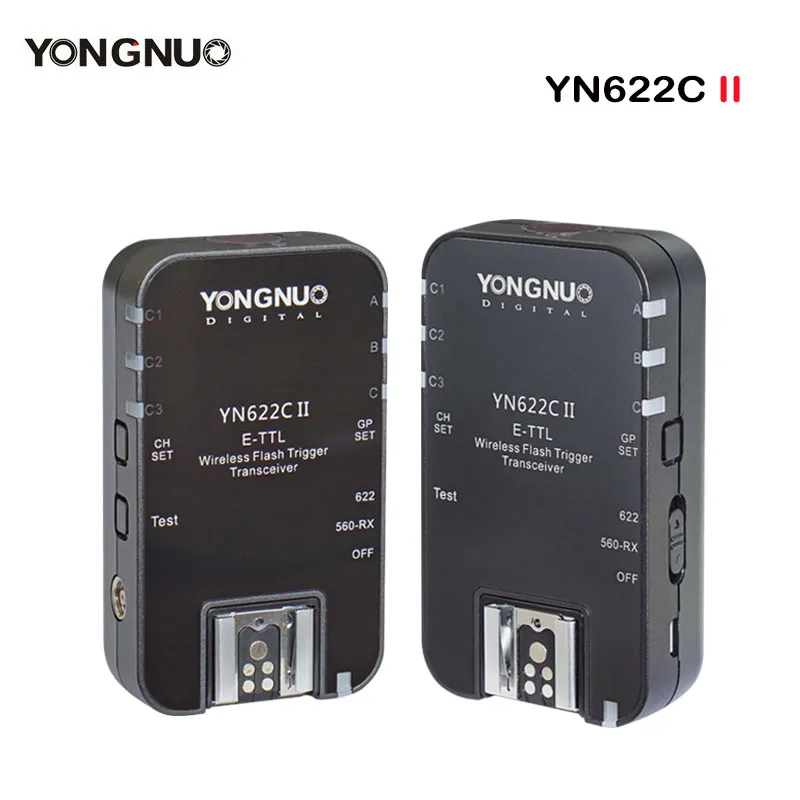 YONGNUO YN622C II HSS E-TTL триггер вспышки для Canon 70d 6D 650D 1100D 550D 60D 600D работает с YN560-TX RF-603 RF-605 |
