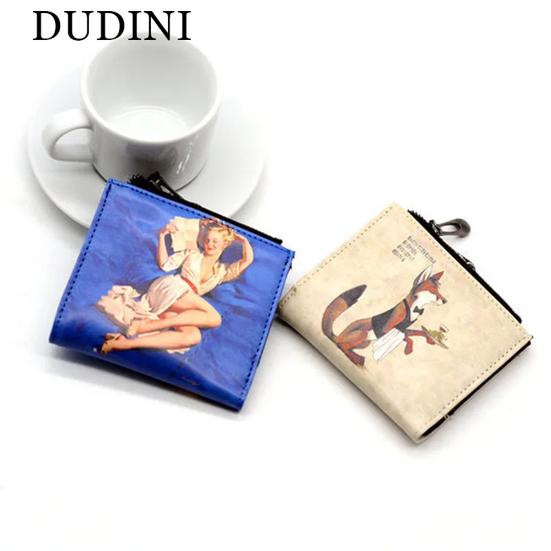 

DUDINI Short Wallet For Ladies Cute Cartoon Ladies Wallet Clutch Coin Pocket Card Holder Women'S Leather Wallet Clip For Money