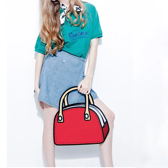 Large Size Women Handbags Comic Creative Bag Whole Retail Large Size Women Handbags Comic Creative Bag Whole Retail Recruitment Agent Cartoon Fashion Style Drop