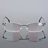 Superelastic Foldable Reading Glasses For Elder Rimless Ultra-light Memory Alloy Frameless Eyeglasses Rectangular Eyewear ► Photo 1/6