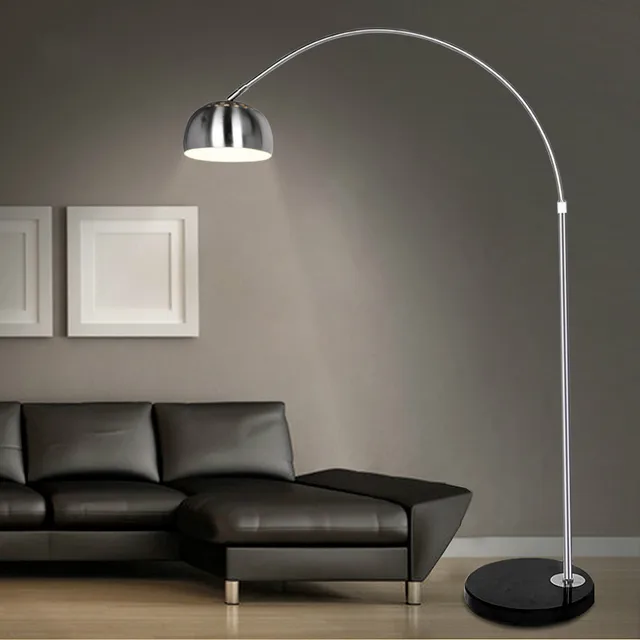 Stainless Steel Floor Lamp Fishing Brief Mahjong Light Remote Stainless Steel Floor Lamp Fishing Brief Mahjong Light Remote Control Piano Table Xy20051