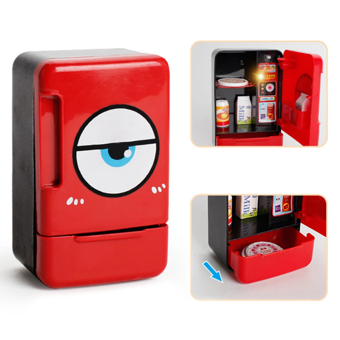 

Children Kitchen Pretend Play Toy Household Simulation Appliances - Refrigerator Kids MINI Furniture Toys