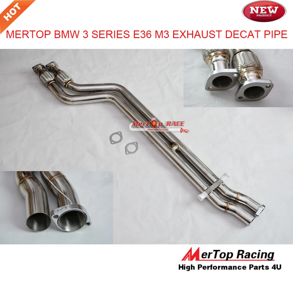 Mertop Race 3 Series E36 M3 3.0L 3.2L Stainless Steel Exhaust Decat Pipes Downpipe 1994-1999 Mertop Race 3 Series E36 M3 3.0L 3.2L Stainless Steel Exhaust Decat Pipes Downpipe 1994-1999