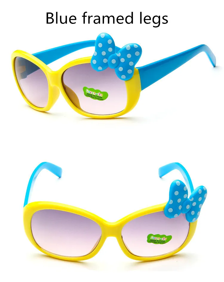 ASOUZ2018 new stylish square bow children's sunglasses UV400 retro luxury brand boy girl colored round cat eye glasses goggles (2)