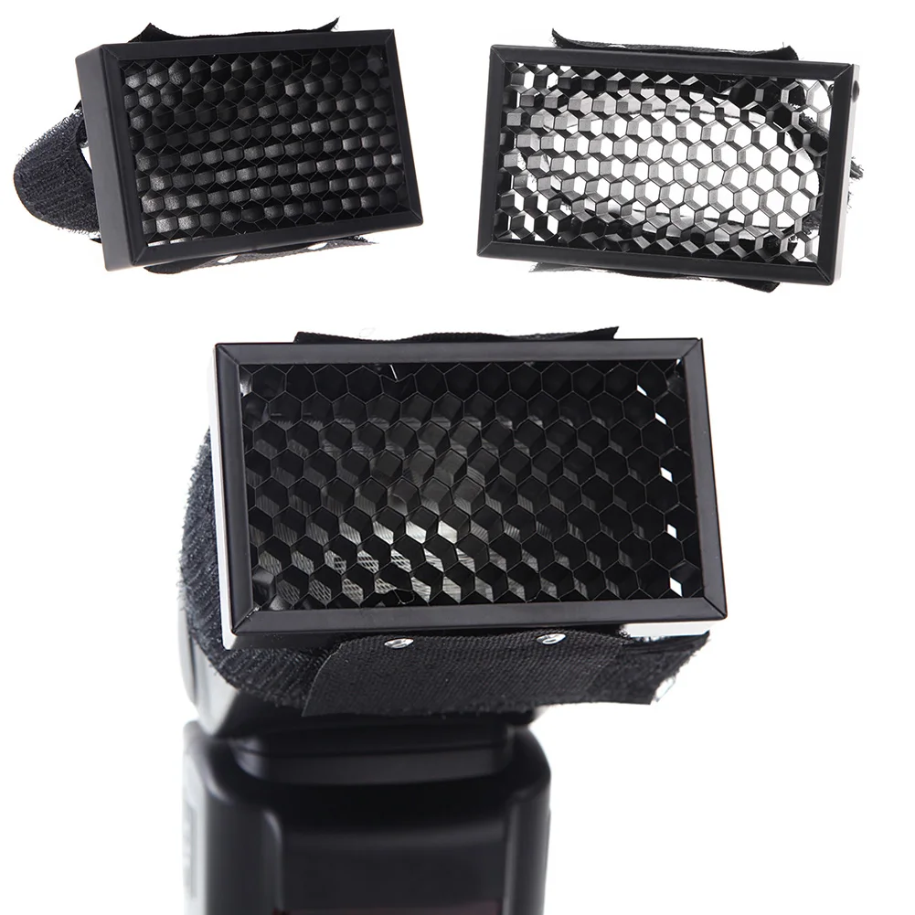 

Flash Honeycomb Grid Spot Filter Black Mount Flash Diffuser Speedlight Softbox