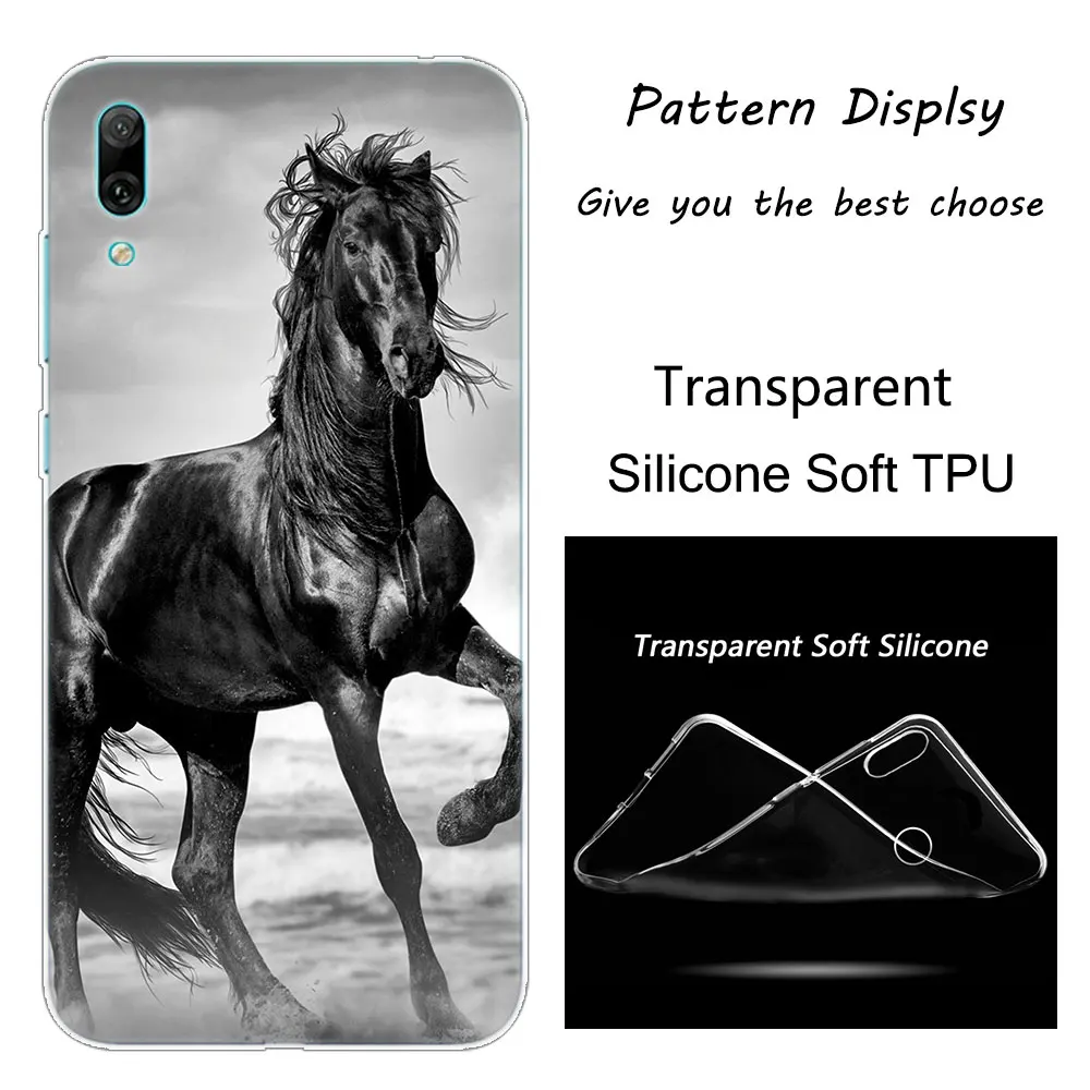 Мягкий силиконовый чехол для телефона Hot Horse Running для huawei mate 10 20 Lite Pro Enjoy 9S Y9 Y7 Y6 Y5 Pro Модный чехол