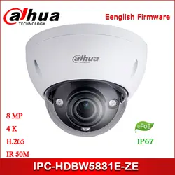 Dahua ip-камера 8MP IPC-HDBW5831E-ZE камера безопасности WDR IR купольная сетевая камера
