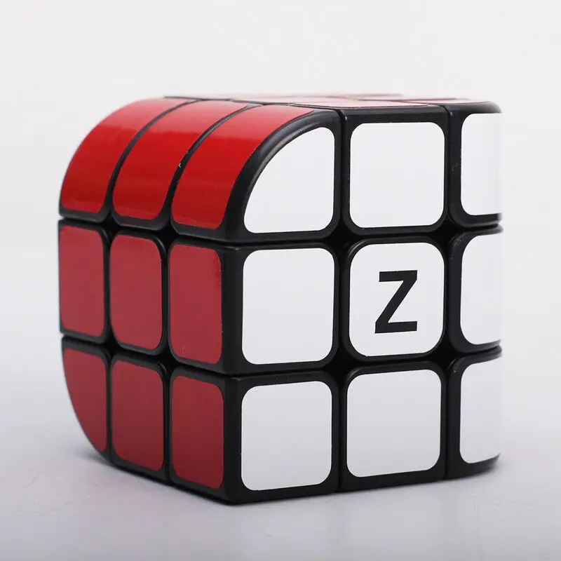 Z-Cube три лица 3x3x3 Magic Cube извилистые Puzzle для разведки быстро ультра-гладкой кубар-Рубик на скорость игрушки черный