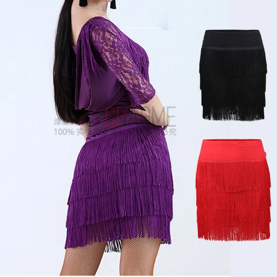 

NEW! milk silk latin dance skirt sexy tassel latin dance skirt for women latin dance exercise skirts women dance skirts 3colors