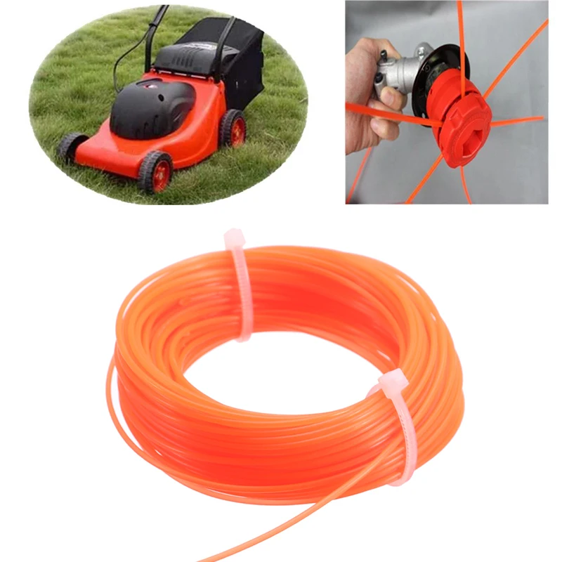 Buy 15m x 3mm Red Nylon Trimmer Line Rope Roll Cord