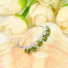 new 2016 fashion accessories silver plated jewelry birthday party rings for women men CZ green ring o