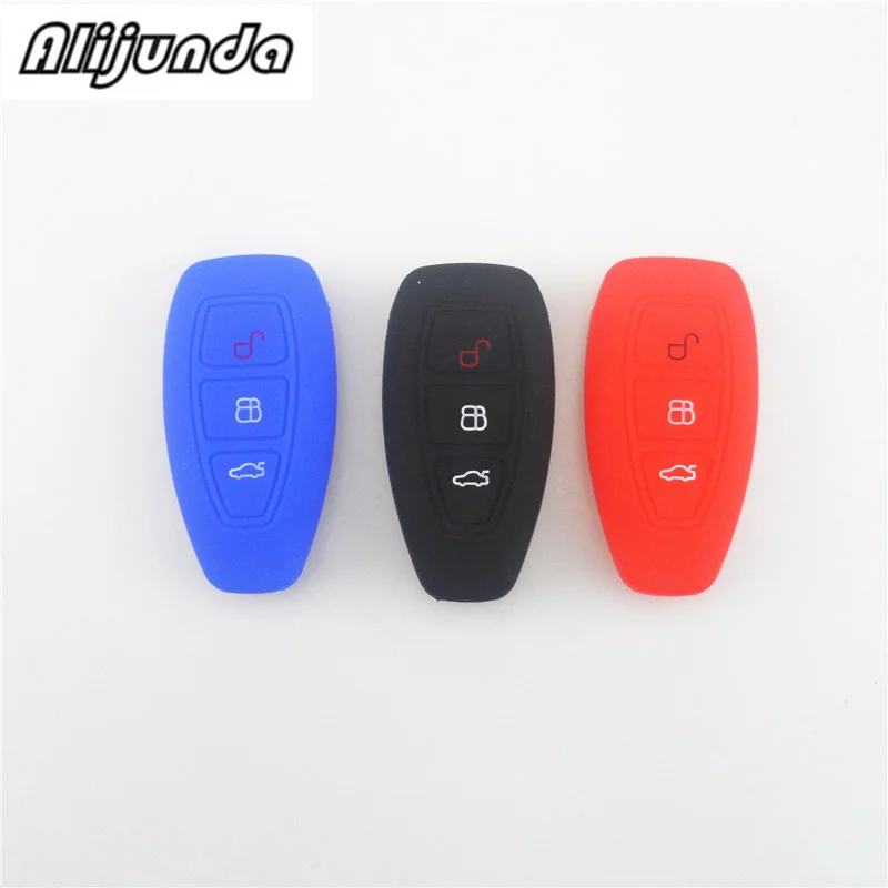 Silicone Car Key Cover Case Set Skin Fob Protector For Ford Ecosport
