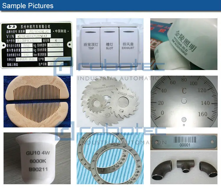Мануфактуры 10 Вт/20 Вт/30 Вт волокна лазерной гравировки, маркировки машина для металла и Пластик ABS, PP ПК на упаковке