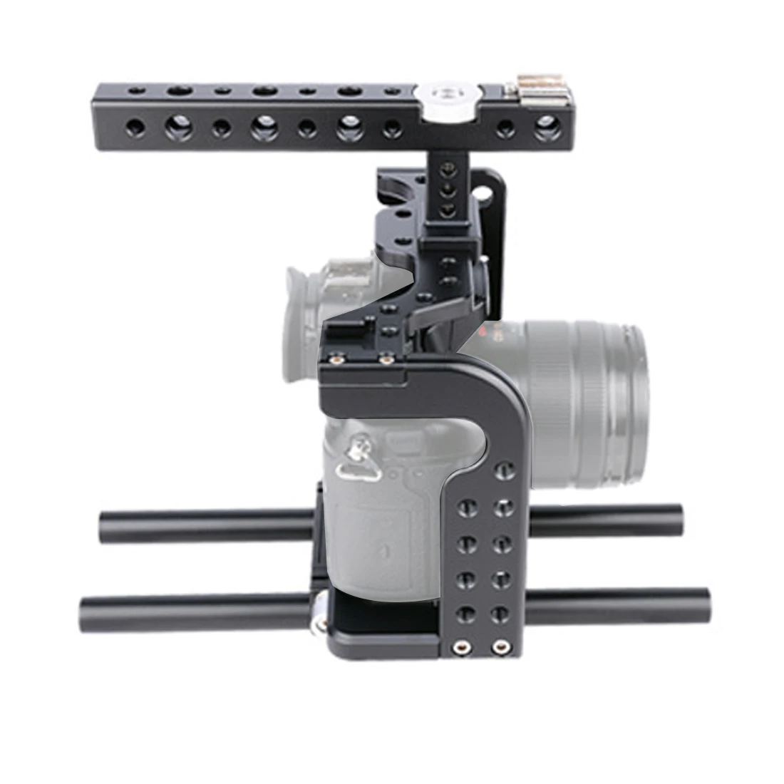 Для Panasonic Lumix GH5 GH4 DSLR Стабилизатор верхняя ручка Видео SLR камера клетка кролика Fuselage Защитная крышка+ рельсовый стержень