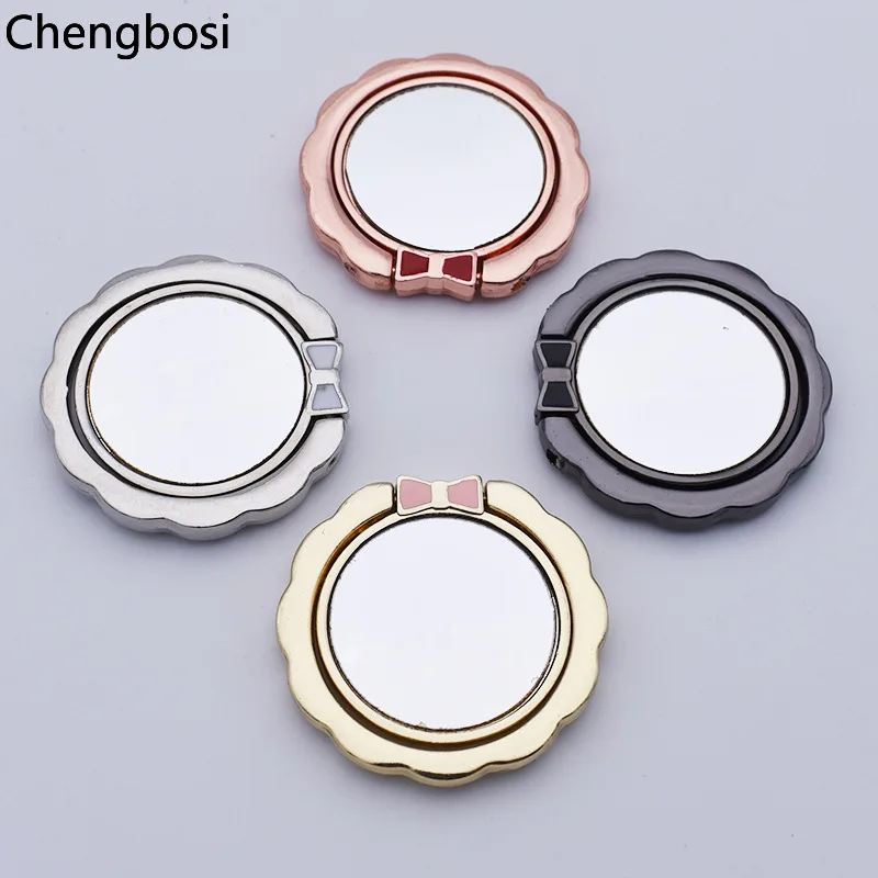 General Mirror Phone Finger Ring Holder 360 Degree Stand for Samsung Xiaomi IPhone X 8 7 6 5S Plus Smartphone Tablet Plain Bague