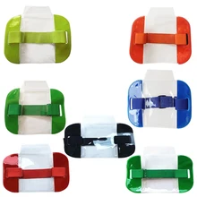 1 шт. Новое поступление эластичная нарукавная повязка держатель удостоверения личности многоцветный нарукавник для фото Note держатель для карт школьные офисные поставки