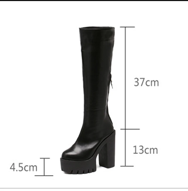 

Long shoes ladies boots platform wedge high heels knee-high boots elastic silm thigh high boots fashion warm boots shoes