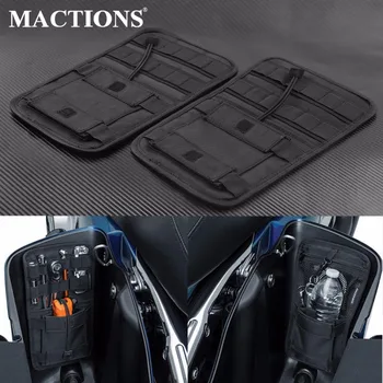 

Mactions Saddlebag Organizer Hard Bags Storage Case For Harley Touring Road King Street Electra Glide Ultra Softail Dyna 93-13