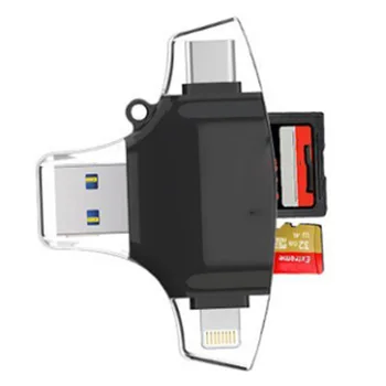 

Cardreader MicroSd Usb sd card Adapter Memory Card Reader For iPhone 8 7 PLUS 5 5S 6S 6 /for Samsung Android OTG Phones