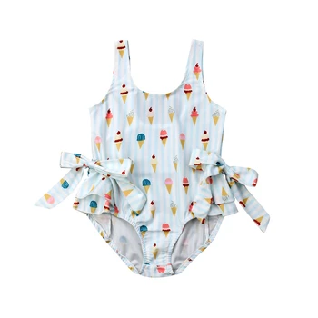 

Summer Toddler Girl Swimwear One Piece Swimsuit Bow Bodysuit One Piece Bathing Suit Beach Swimwear Children Swimwear Kids Wear