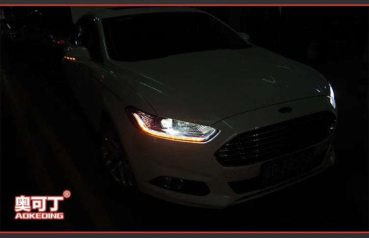 АКД Тюнинг автомобилей Фара для Ford Mondeo 2013-2016 фары светодиодный DRL ходовые огни Биксеноновая луча туман огни глаза ангела авто