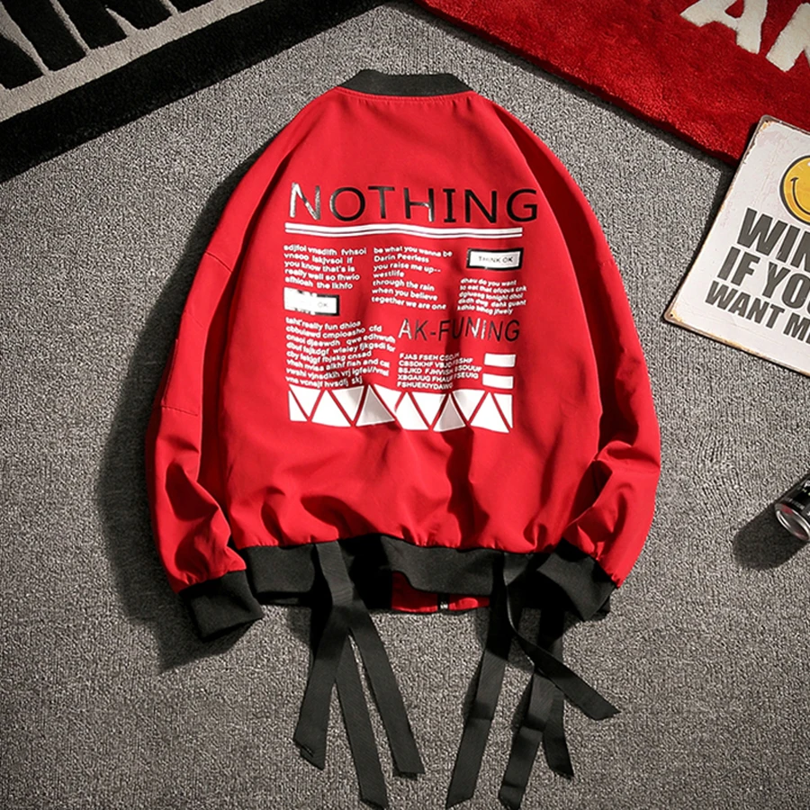 Graffiti Red Windbreaker Jacket Men Pilot Street Style Japan Streetwear Jackets Mens Fall Fashion Casacas Para Hombres 6J031 Graffiti Red Windbreaker Jacket Men Pilot Street Style Japan Streetwear Jackets Mens Fall Fashion Casacas Para Hombres 6J031