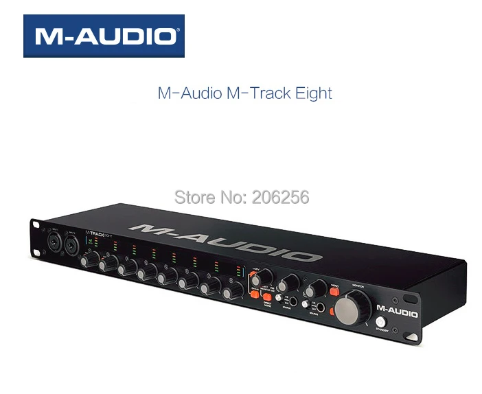 M-audio профессиональная звуковая карта M-Track Eight recording studio использует 8 в 8 аудио интерфейс Pro-grade audio 24 бит/96 кГц