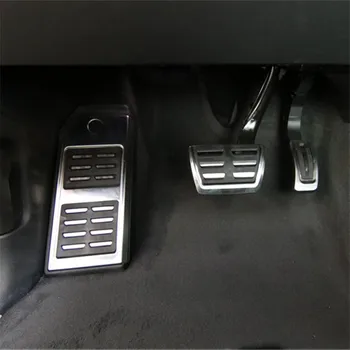 

Free shipping Car styling stainless steel Sport Fuel Brake Footrest Pedal cover case For Audi Q7 SQ7 Q8 Cayenne,auto accessories