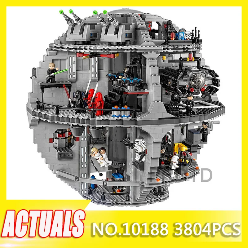 

DHL Legoinglys Starwars 3804pcs Star Wars Star Death Building Block Bricks Educational Birthday Toys Kits 10188 Child Gift