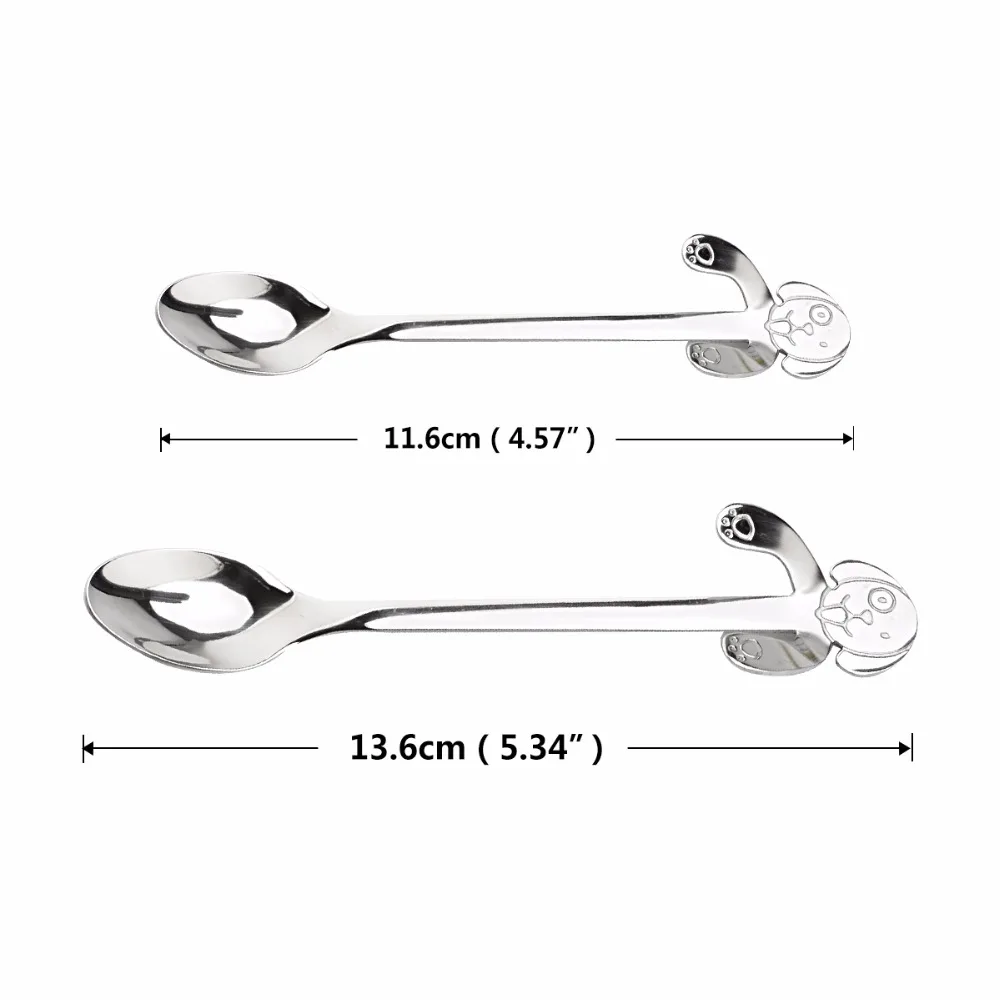 Подвесная ложка мешалка с изображением собаки из нержавеющей стали|coffee tea spoon|spoon