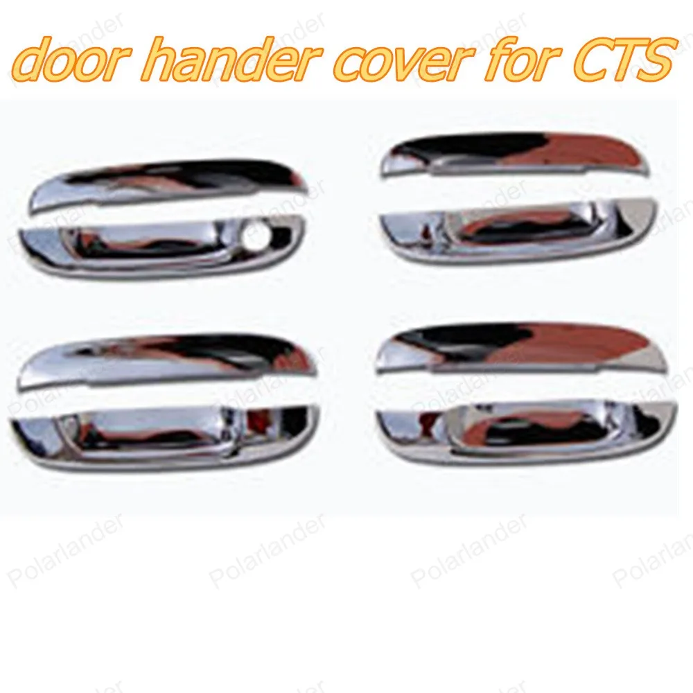 Car Door Handle 4 Covers with 1 Keyhole ABS Chrome Auto Door Handle