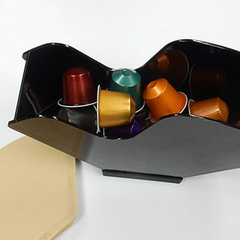 Soporte de papel de filtro V60/caja de papel de filtro cónico Filtro de almacenamiento de papel soporte de herramientas de café a prueba de polvo con cubierta