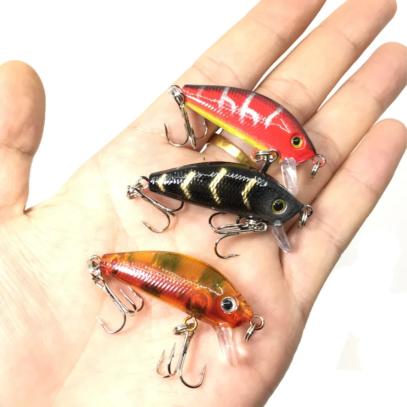 

1PCS 5cm 3.6g Fishing Lures Fishing TackleTool Top Water Crank Bait hard lure Fish Pesca Wobblers Spinner Swim bait