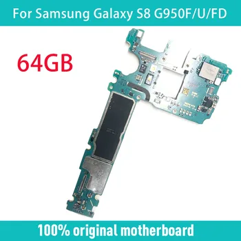 

Original MainBoard For Samsung Galaxy S8 G950F G950FD Motherboard Unlock With Chips IMEI Android OS EU Version Logic Board 64GB