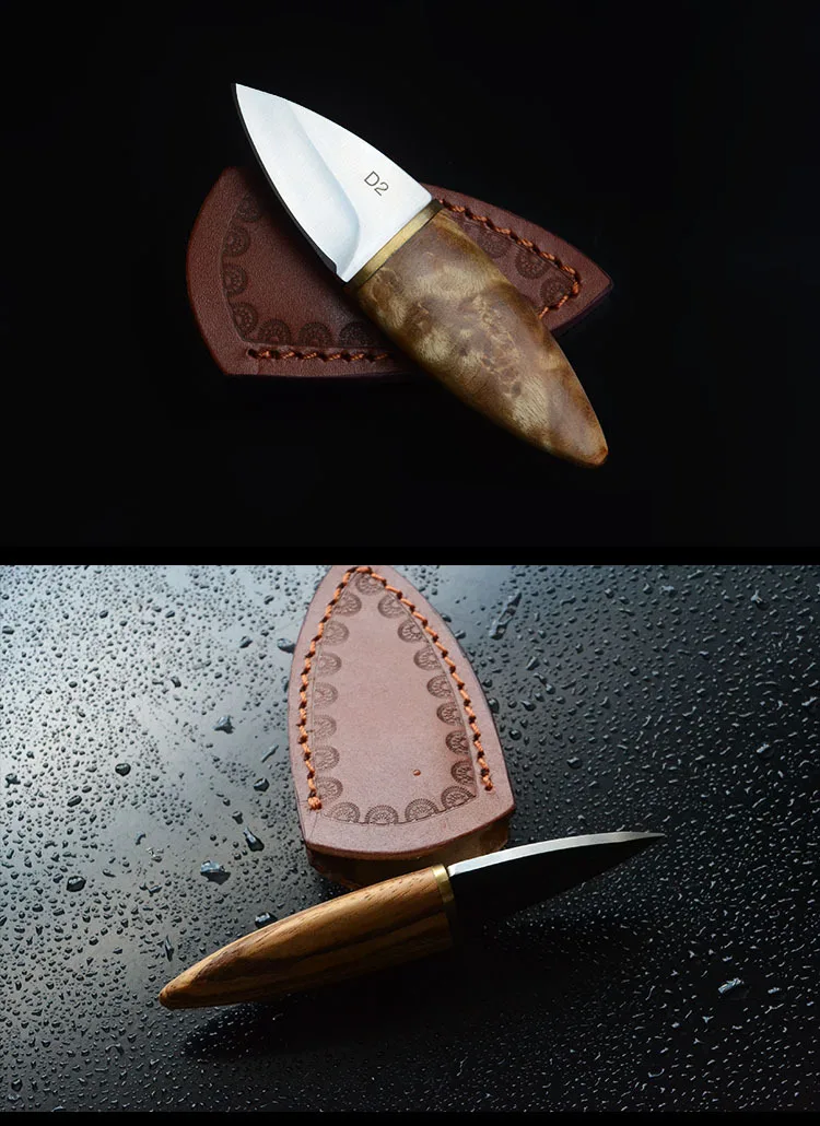 Stainless Steel EDC Tools For Outdoor Survival Mini Straight Blade Knife wood handle Knife Hunting Camping Portable Multi tools (9)