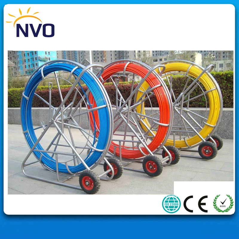 

6*500M FRP Duct Electric Reel Wire Cable Running Duct Rodder Fishtape Puller used for Telecom, Wall and Floor Conduit