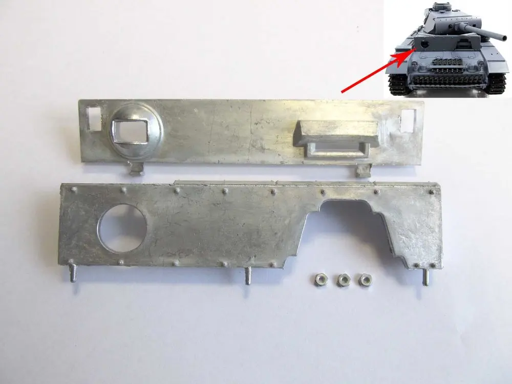 Buy Mato Upper hull metal front plate for 1/16 116 RC