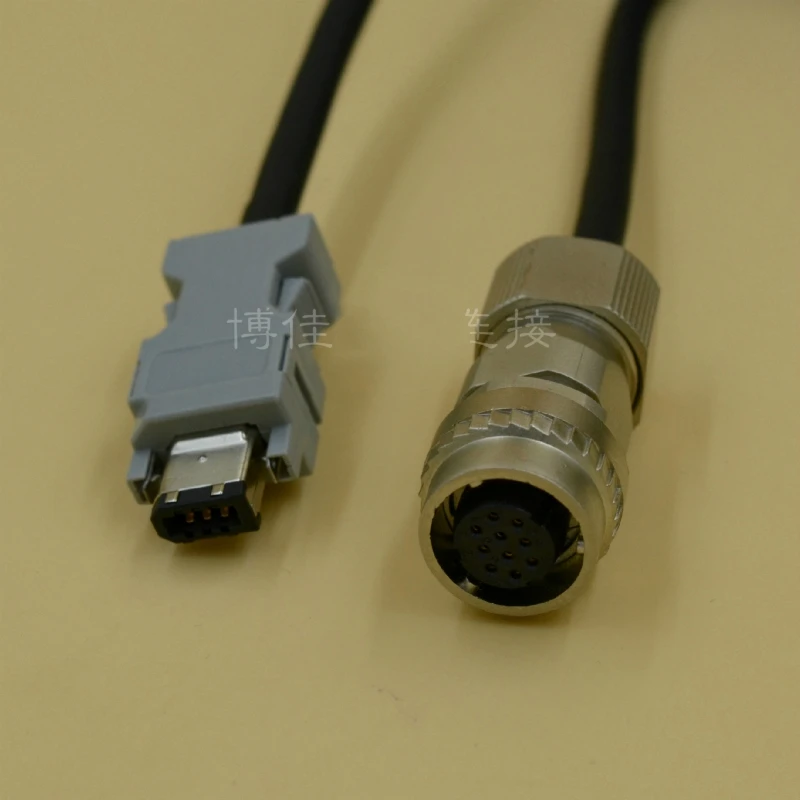 ShineBear Encoder Cable for Yaskawa Servo Motor Standard Type JZSP-CVP01-03-E Angle Type JZSP-CVP11-03-E Cable Length: 1m, Color: Green