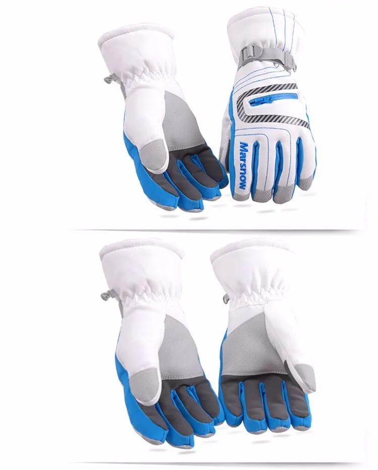 Новое поступление, зимние лыжные перчатки для спорта на открытом воздухе, ветронепроницаемая Водонепроницаемая Теплая Лыжная перчатка с 5 пальцами для мужчин и женщин